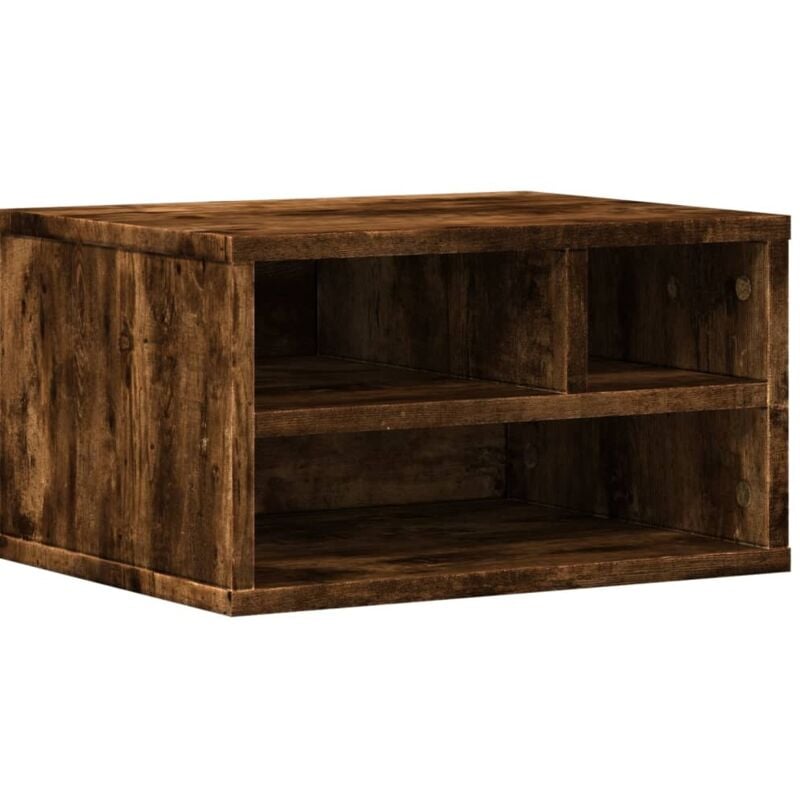 Vidaxl - Printer Stand Smoked Oak 40x32x22,5 cm Engineered Wood